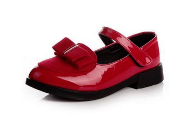 Meisjes ballerina's van lakleer Nina rood 34