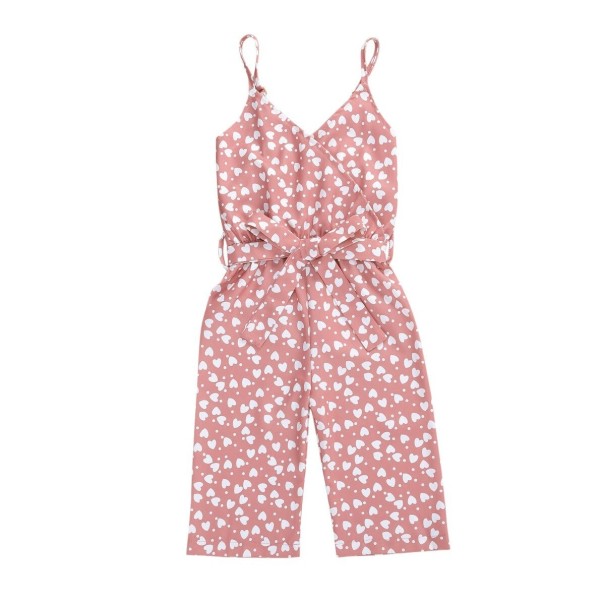 Meisjes jumpsuit met hartjes L1550 roze 6