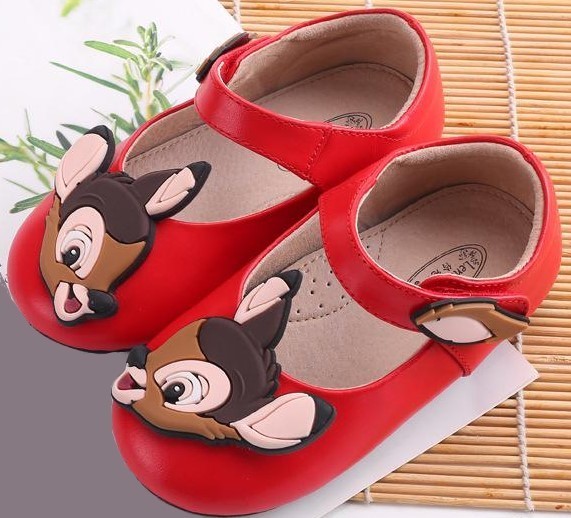 Meisjes leren sandalen A89 rood 20,5