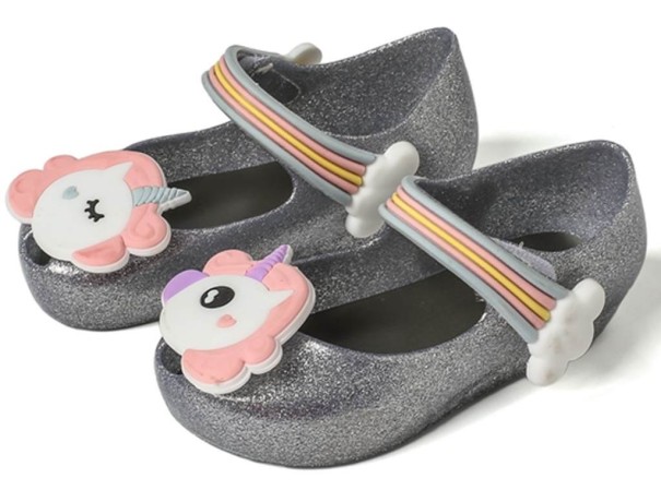 Meisjes rubberen sandalen A1098 zwart 27