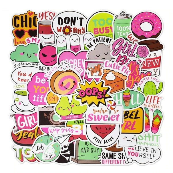 Meisjes stickers 50 stuks E262 1