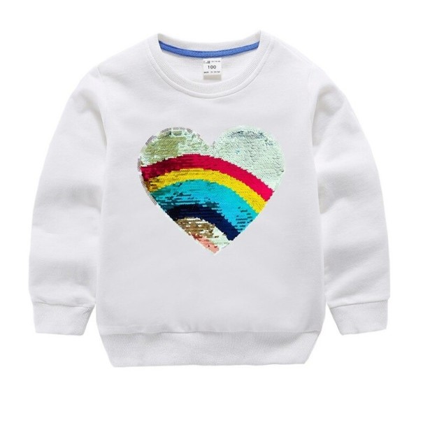 Meisjes sweatshirt met pailletten L558 3 O
