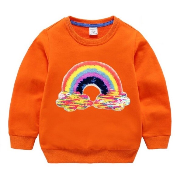 Meisjes sweatshirt met pailletten L558 4 G