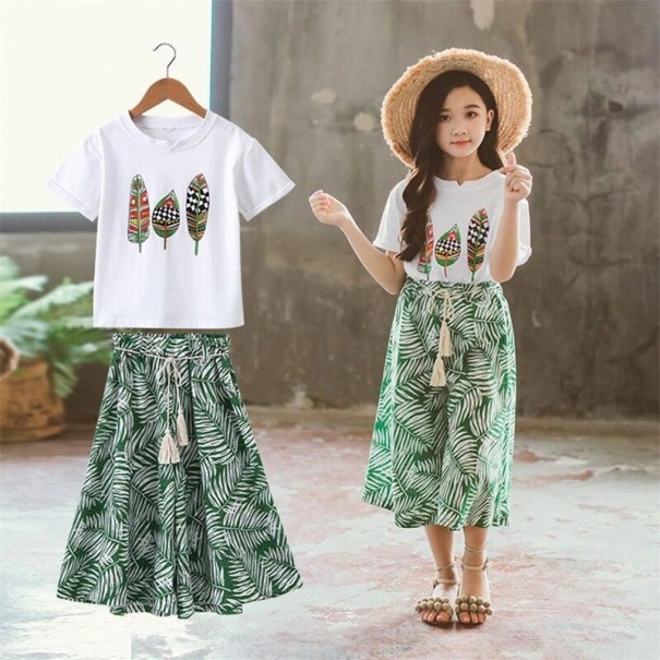 Meisjes T-shirt en broek L1113