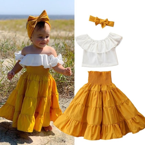 Meisjes T-shirt en rok L1139