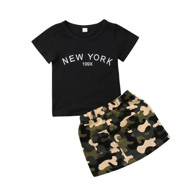 Meisjes T-shirt en rok L1495 0-6 maanden