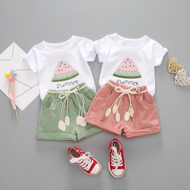 Meisjes T-shirt en short L1253