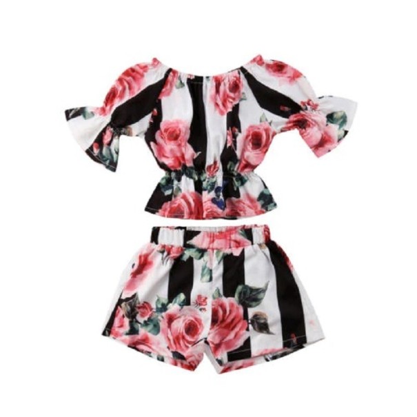 Meisjes T-shirt en short L1475 6