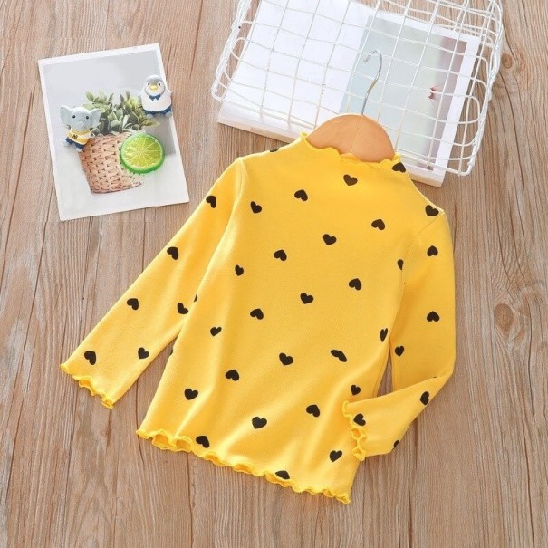 Meisjes T-shirt met lange mouwen B1473 geel 4