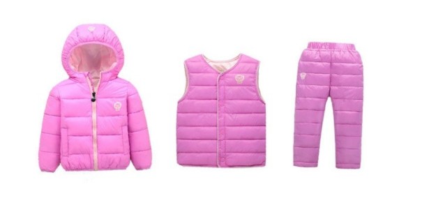 Meisjes verwarmde set J1905 paars 2