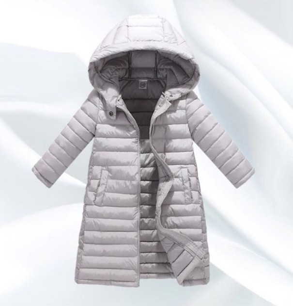 Meisjes winterjas J2500 grijs 5