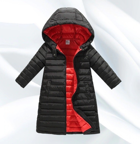 Meisjes winterjas J2500 zwart 8