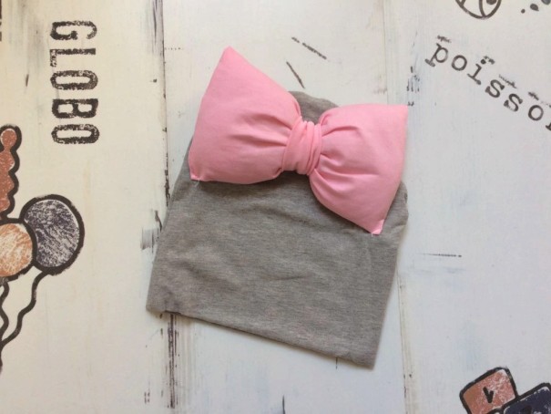 Meisjes wintermuts met strik