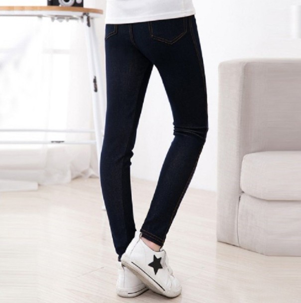 Meisjes zomer skinny jeans J2913 zwart 6