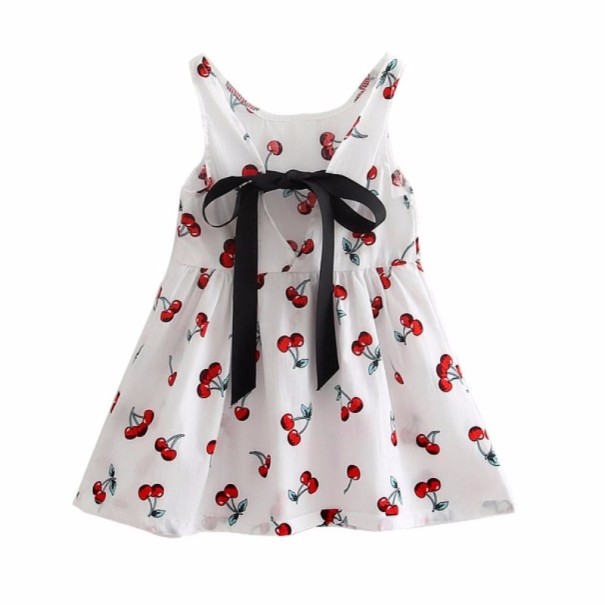 Meisjes zomerjurk met patroon - Wit 5