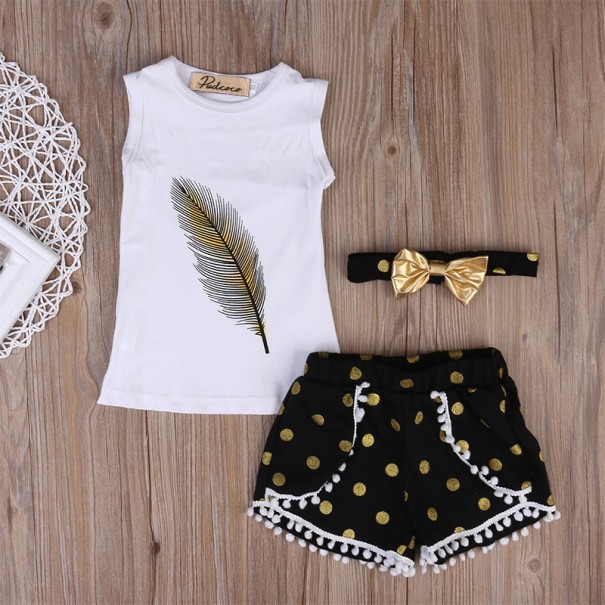 Meisjes zomerset met veer 7