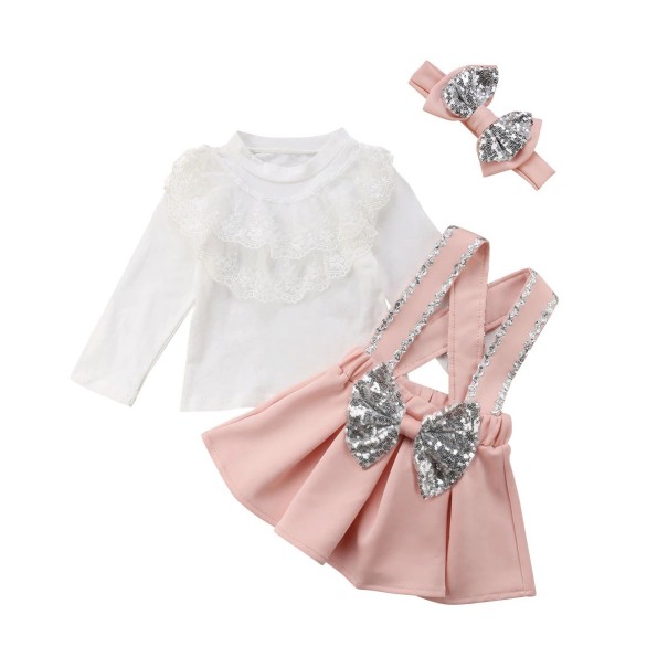Meisjesblouse en rok L1362 2