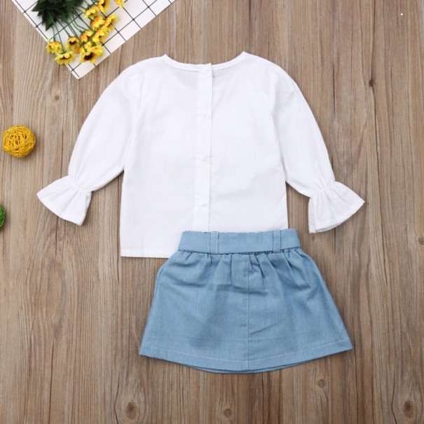 Meisjesblouse en rok L1441