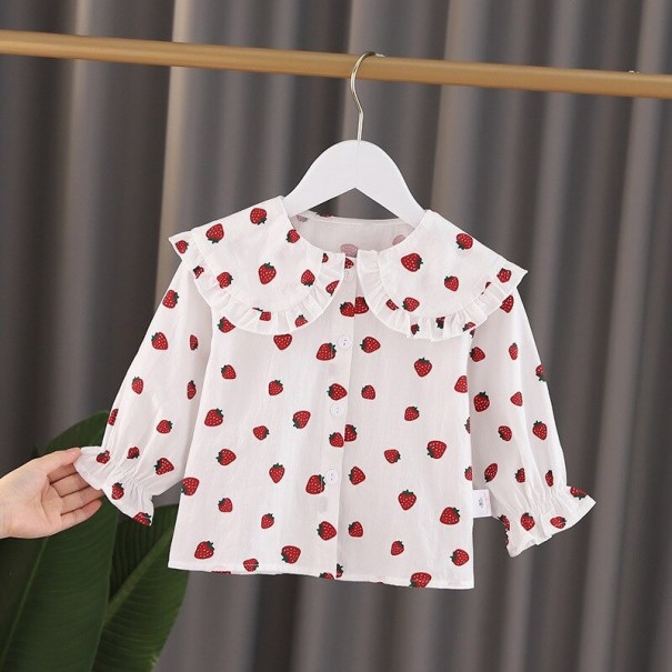 Meisjesblouse L1755 wit 2