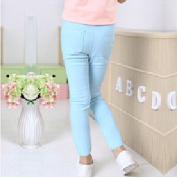 Meisjesbroek met elastische tailleband - Blauw