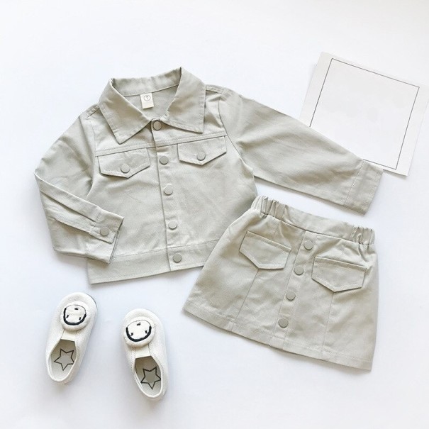Meisjesjas en rok L1153 18-24 maanden B