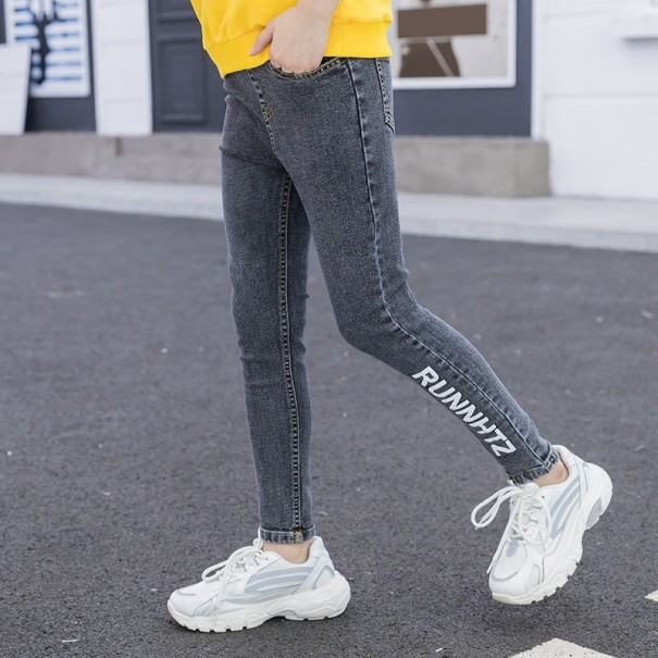 Meisjesjeans L2163 zwart 11