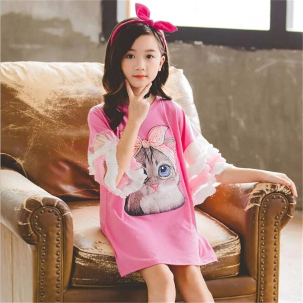 Meisjesjurk met print N101 12 B