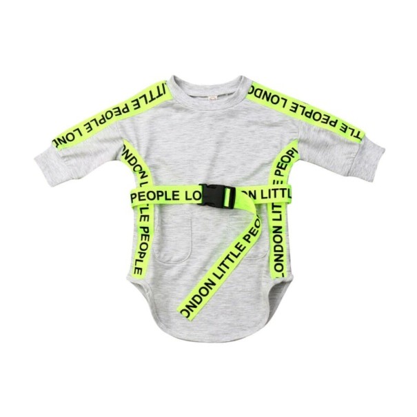 Meisjesjurk met riem L1265 3