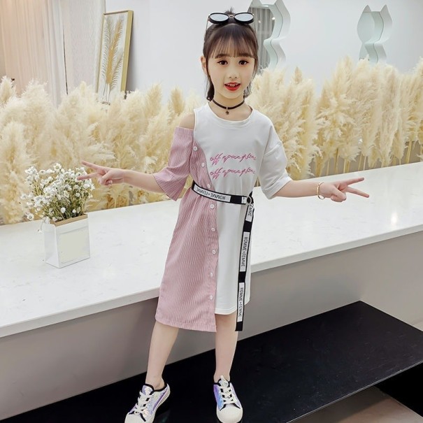 Meisjesjurk N109 roze 10
