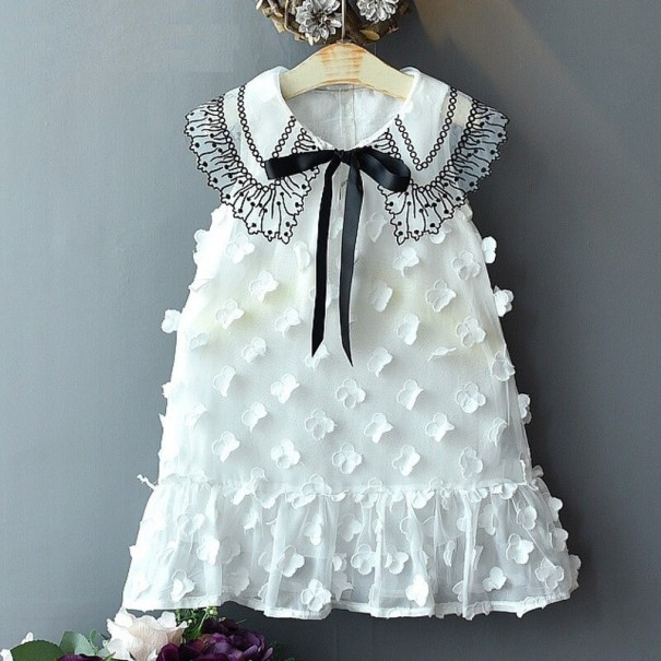 Meisjesjurk N282 wit 7