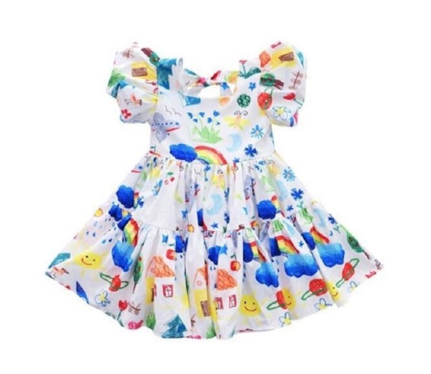 Meisjesjurk N486 2