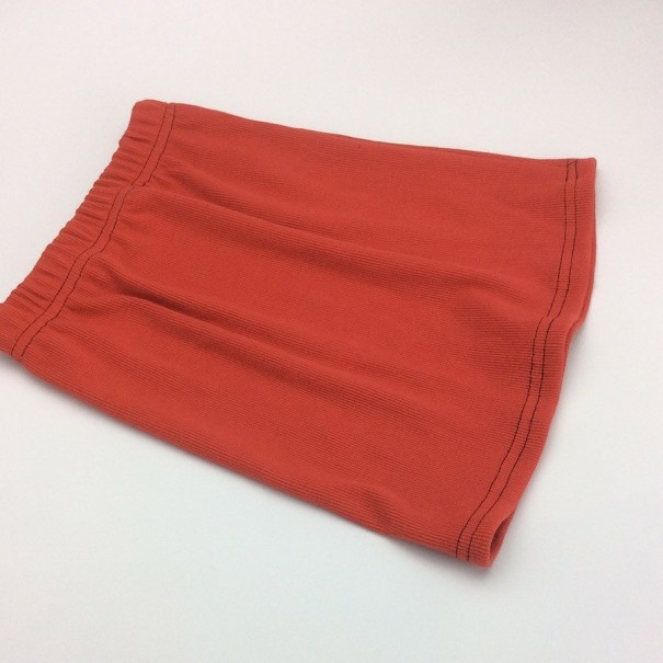 Meisjesrok L1053 baksteenrood 3