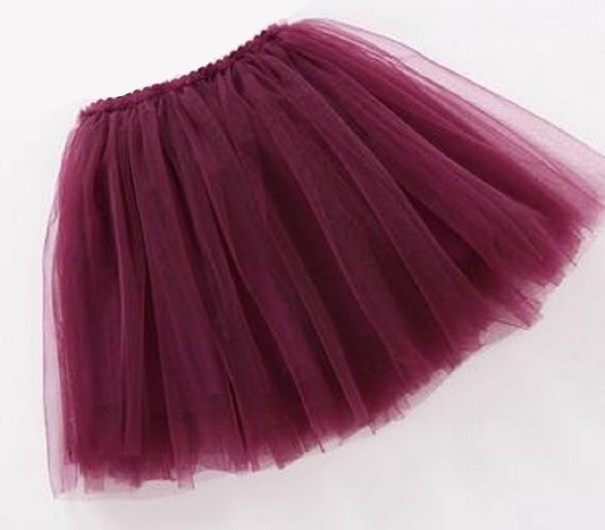 Meisjesrok L1059 bordeaux 8