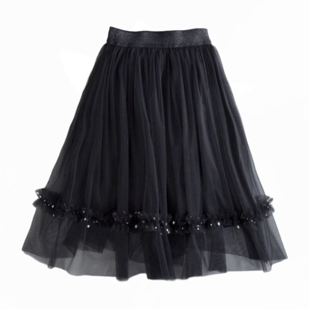 Meisjesrok L1076 zwart 3