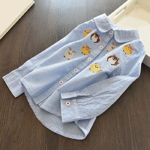 Meisjesshirt L1775 lichtblauw 10