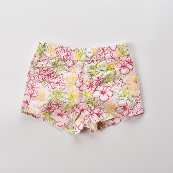 Meisjesshort met bloemen J614 5 B