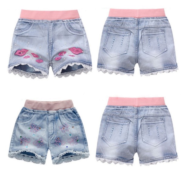 Meisjesshort met print J615