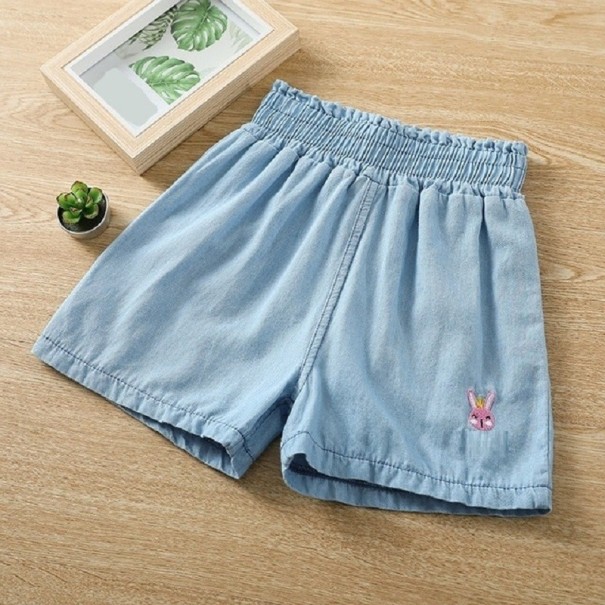 Meisjesshorts N668 lichtblauw 5 B