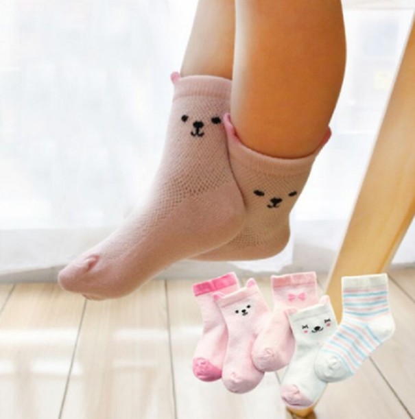 Meisjessokken met dierenmotief - 5 paar 3-5 jaar 4