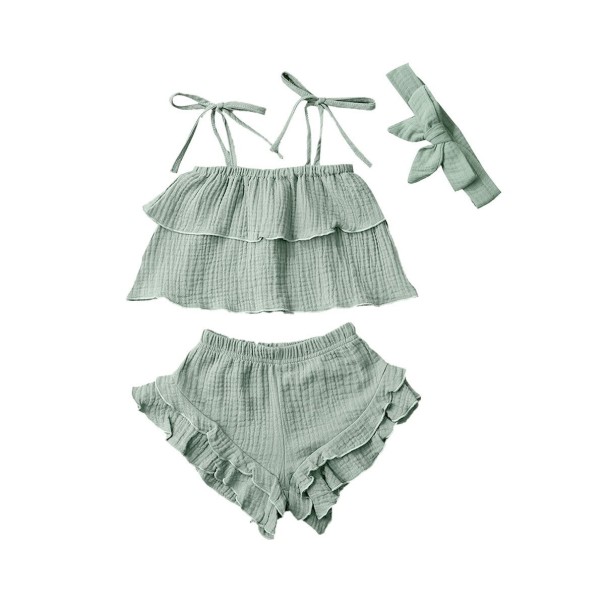 Meisjestop en short L1260 lichtgroen 2