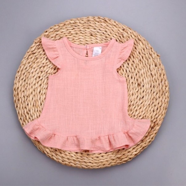 Meisjestop L1741 roze 9-12 maanden
