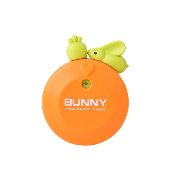 Mekanisk minutvisare med en hare orange