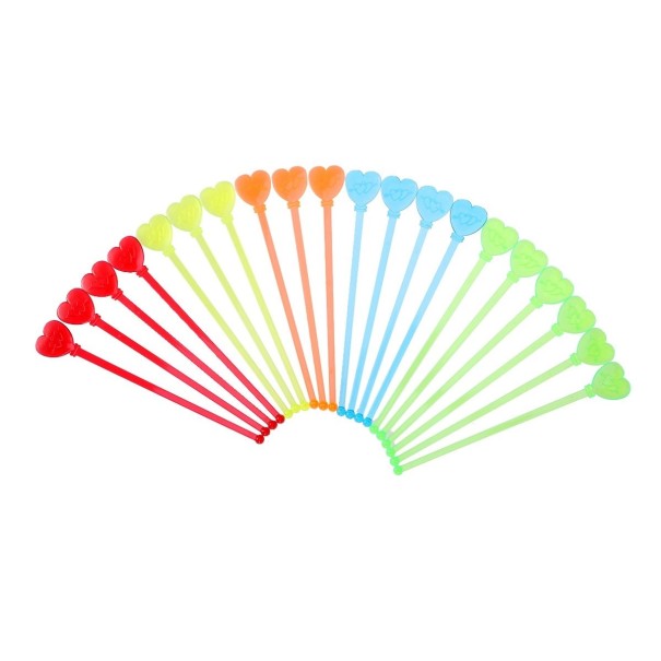 Mélangeurs de cocktail en forme de cœur 20 pcs 1