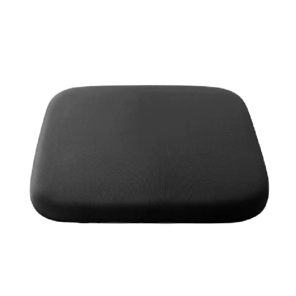Memóriahab ülőpárna 40x40x4 cm poliészter huzattal Kényelmes párna székre és autóba Ergonomikus hát- és ülőkomfort fekete