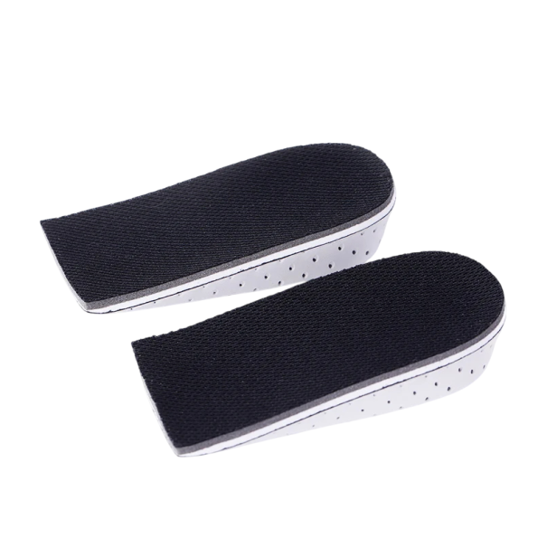Memory Foam-Schuheinlagen Farbe: Schwarz Höhe: 3 cm Höhenzunahme Komfortable orthopädische Schuheinlagen Absorbiert Stöße und verbessert die Körperhaltung 1