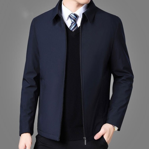 Men's Autumn Jacket F1167 dark blue XS