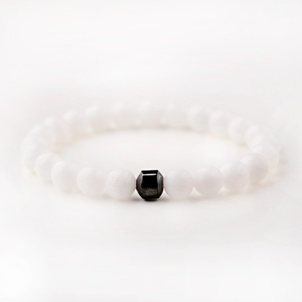 Men's Beaded Bracelet with Hematite 10