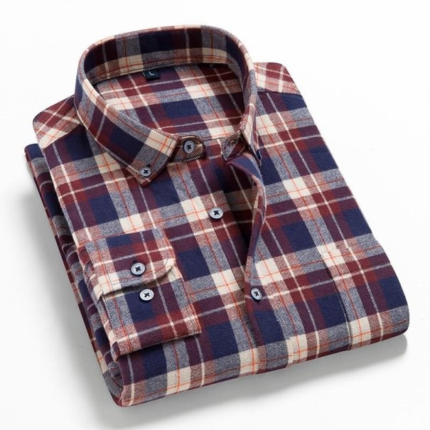 Men's Checked Shirt F414 L 21