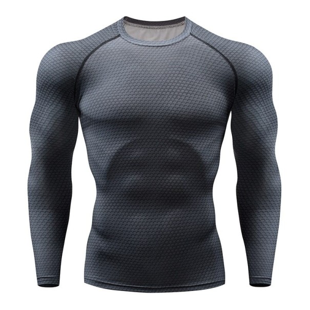 Men's Compression T-Shirt F1796 dark grey L 1