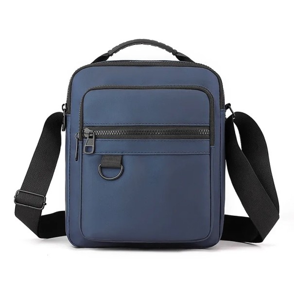 Men's Crossbody Bag 25×21×10 cm Casual Oxford Shoulder Bag Mini Side Bag for Phone Small Zip Bag Made of Nylon and Polyester blue